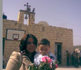 Front of Church Shaneeneh Palm Sunday
