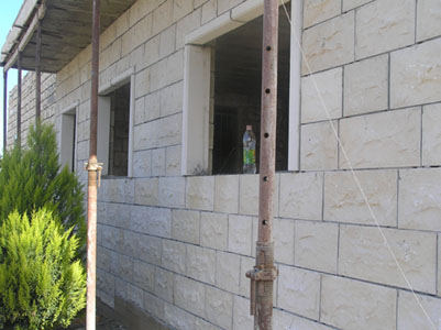 school entrance construction Nov.  2008