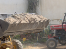 school entrance construction June 2006